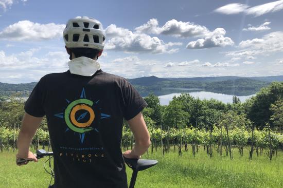 29/07 Girolago di Viverone al tramonto  in e-bike