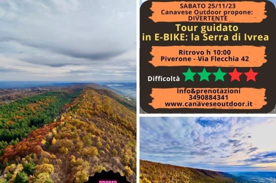 25/11/23 Tour guidato in E-BIKE: la Serra di Ivrea