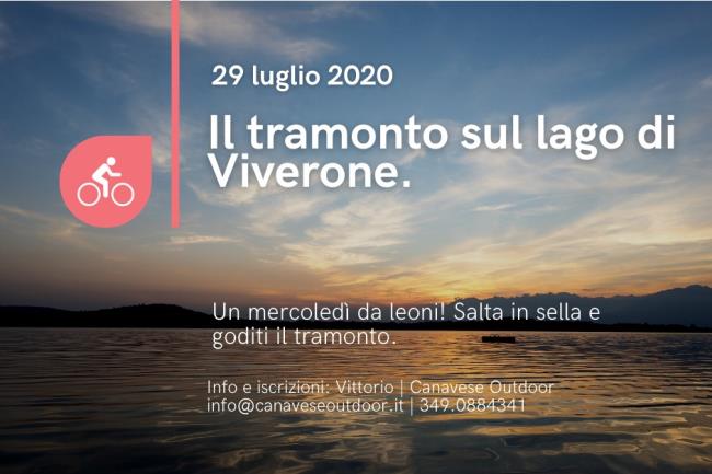 29/07 Girolago di Viverone al tramonto  in e-bike - 1